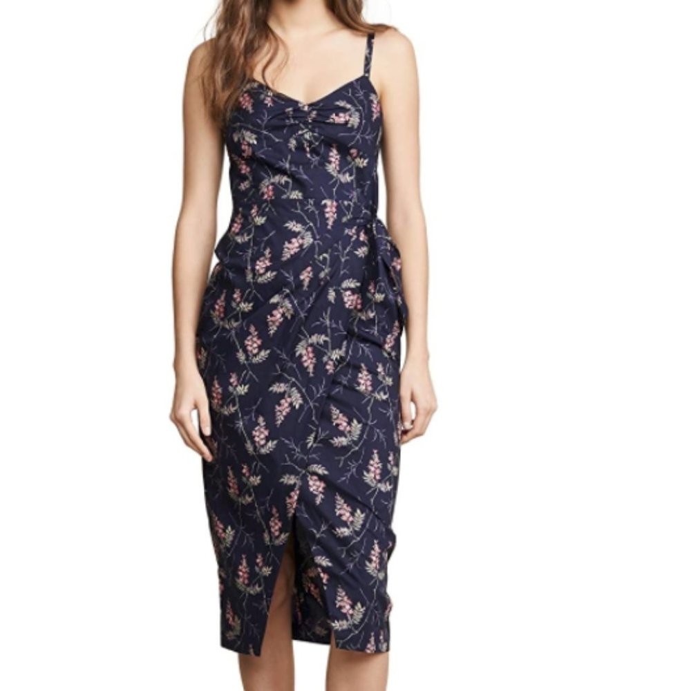Rebecca Taylor Ivie Sleeveless Wrap Dress
